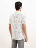 Slim Fit AOP Polo T-Shirt | White