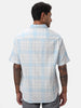 Subtle Blue Checkered Casual Shirt