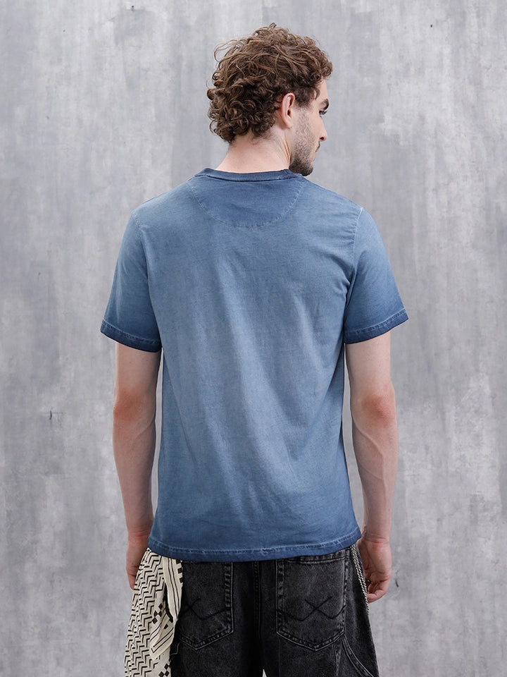 Washed Pigment Dyed T-Shirt | Blue