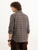Regular Fit Checkered Shirt | Brown