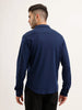 Slim Fit 100% Cotton Shirt | Navy Blue