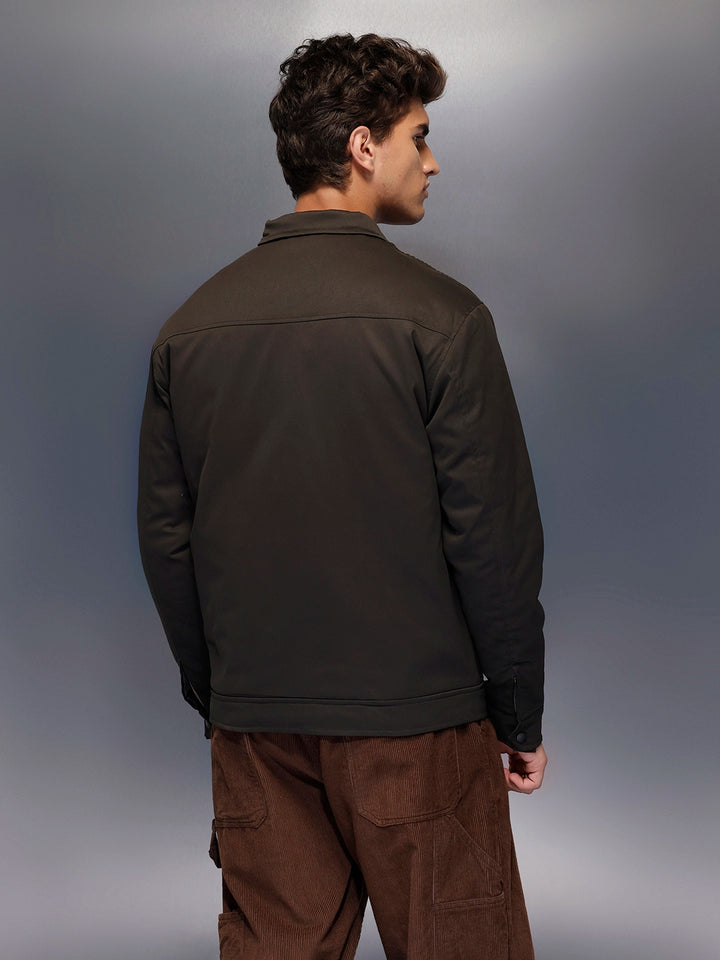 Men's Casual Comfort Fit Jacket   |  Olive