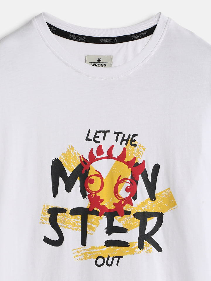Let The Monster Out Printed T-Shirt