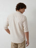 Solid Regular Fit Full Sleeve Shirt | Beige