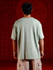 Wrogn Graphic Printed Oversized Fit T-Shirt | Green