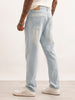 Heavy Fade Slim Fit Denim Jeans | Light Blue | WUJN2654F