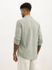 Solid Slim Fit Full Sleeve Shirt | Olive