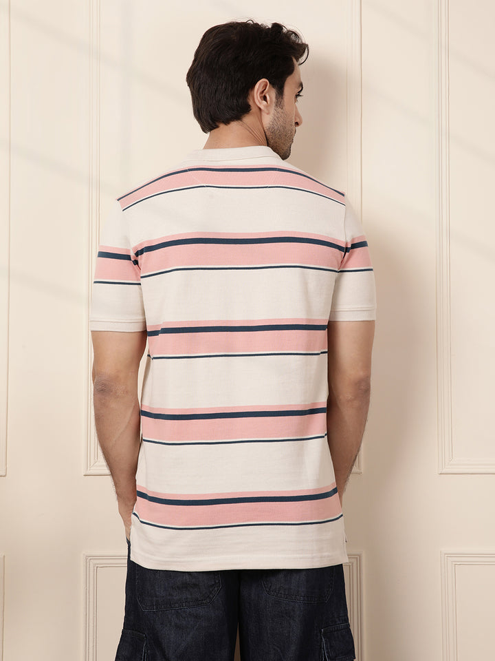 Pure Cotton Yarn Dyed Polo | Off White