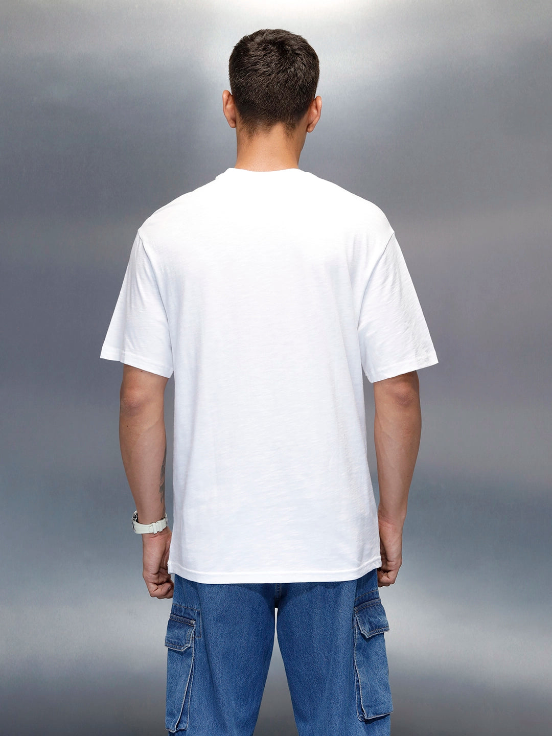 Men's Casual Graphic Pritned T-Shirt | White