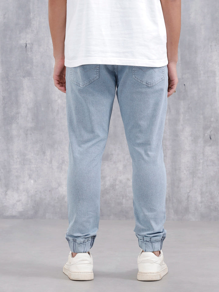 Men'S Casual Jogger Fit Jeans  | Light Blue