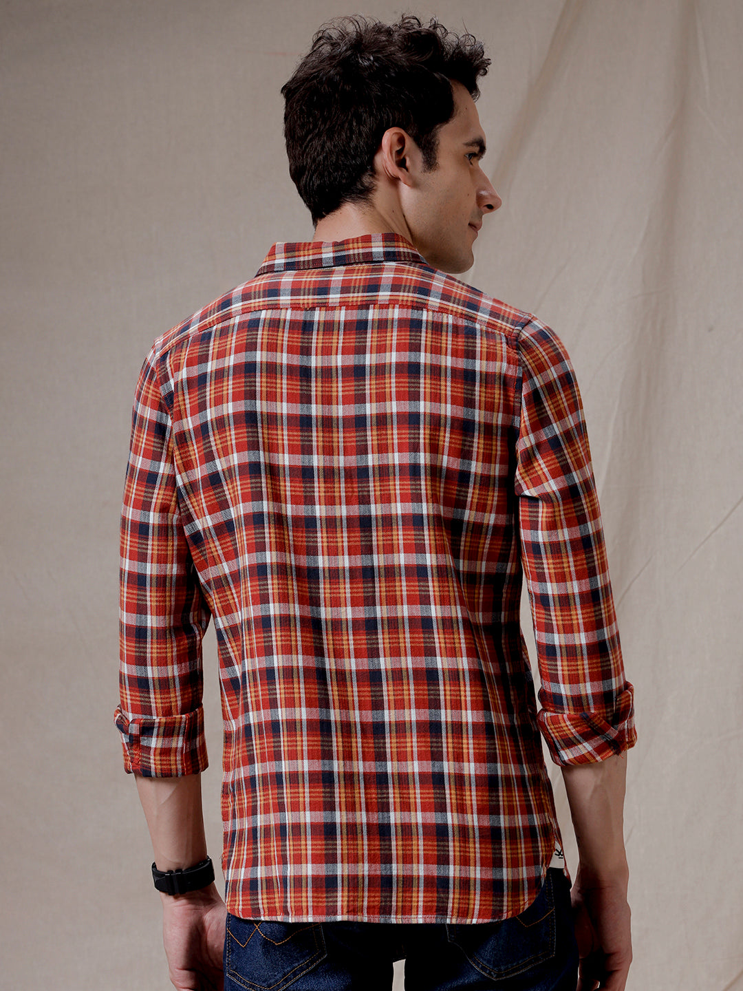 Multi Checks Slim Fit Shirt