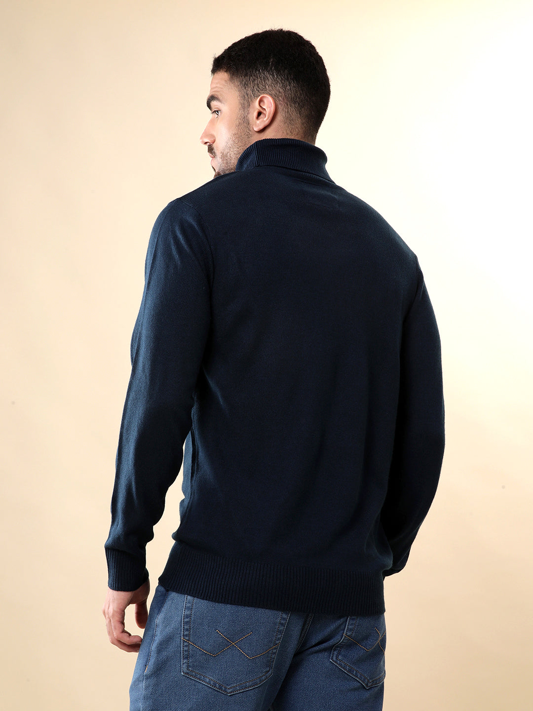 Prime Navy Turtle Neck Sweater