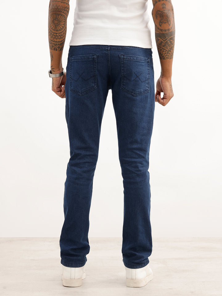 Solid Slim Fit Denim Jeans | Blue