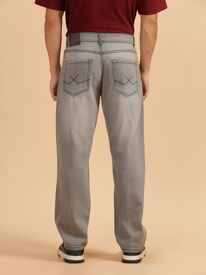 Heavy Fade Anti Fit Jeans | Grey