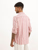 Classic Slim Fit Striped Shirt | Red