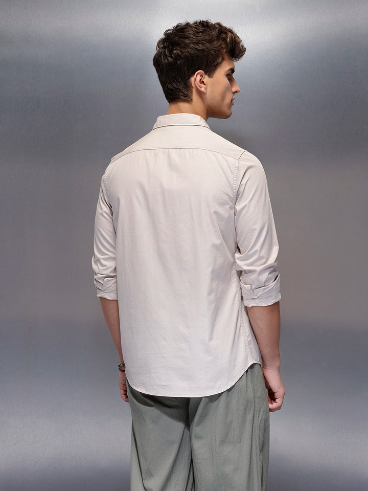 Men's Casual Regular Fit Shirt  | Grey