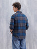 Heavy Herringbone Slim Fit Shirt | Blue