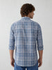 Slim Fit Ceckered Full Sleeve Shirt | Blue