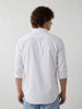 Solid Regular Fit Full Sleeve Shirt | White