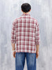 Wrogn Men's Oversized Double Pocket Checks Shirt | Red