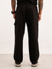 Carpenter Style Loose Fit Trouser | Black