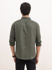 Solid Slim Fit 100% Tencel Shirt | Olive