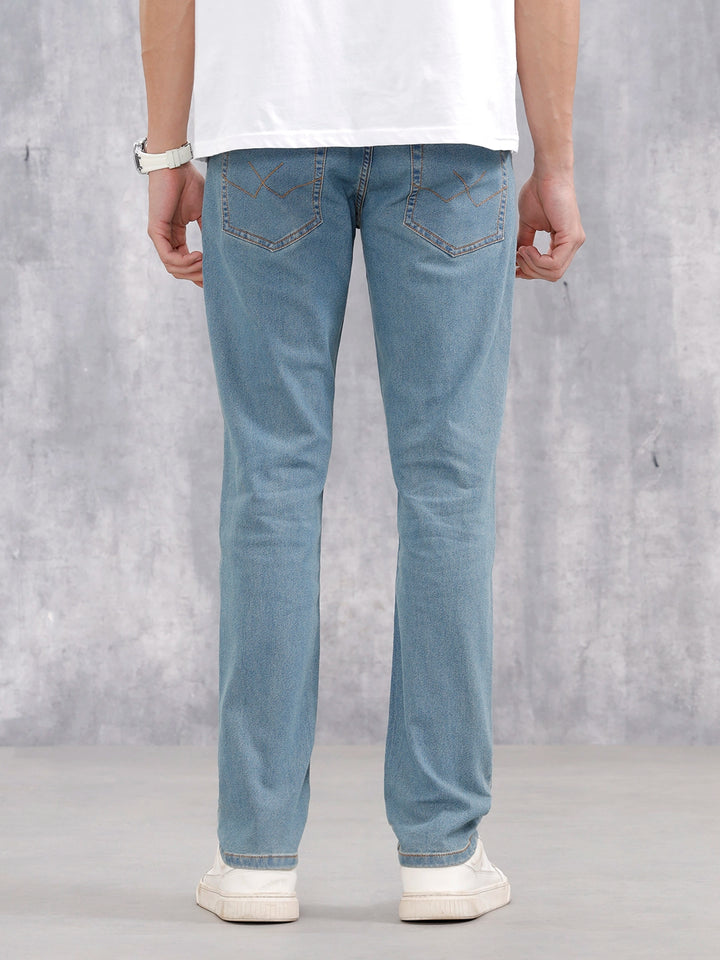 Men's Casual Slim Fit Jeans | Med Stone