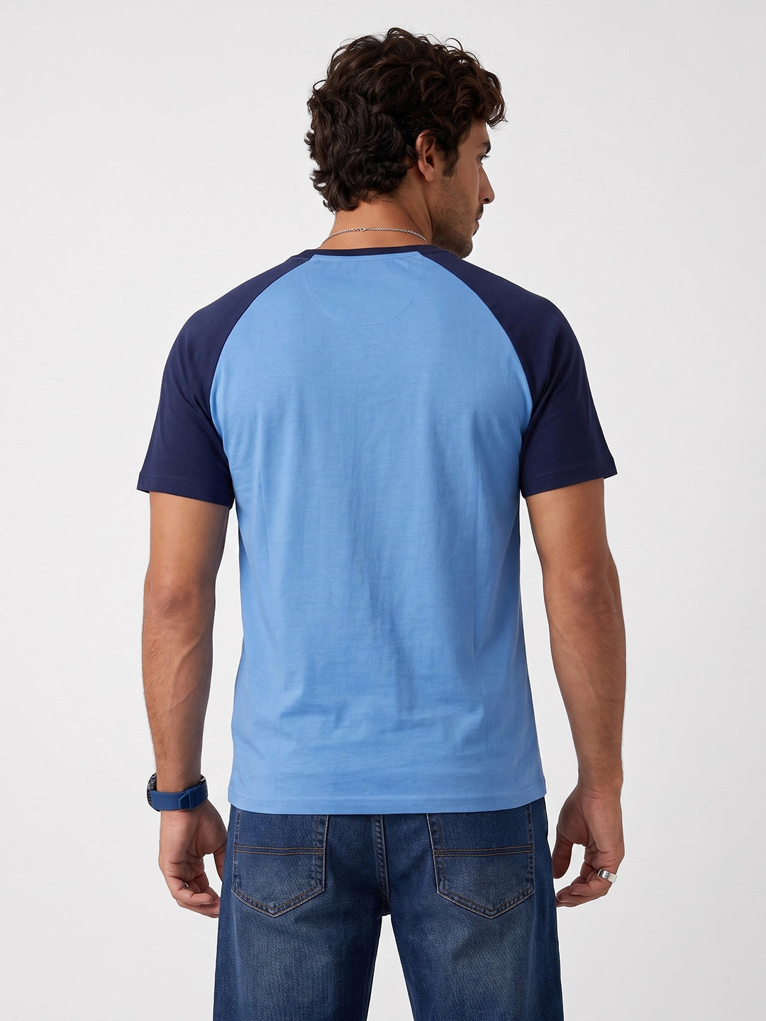 Slim Fit Raglan Sleeve T-Shirt | Blue | WVTS3000F