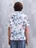 Abstract Aop Printed Comfort Fit Resort Collar Shirt | Blue