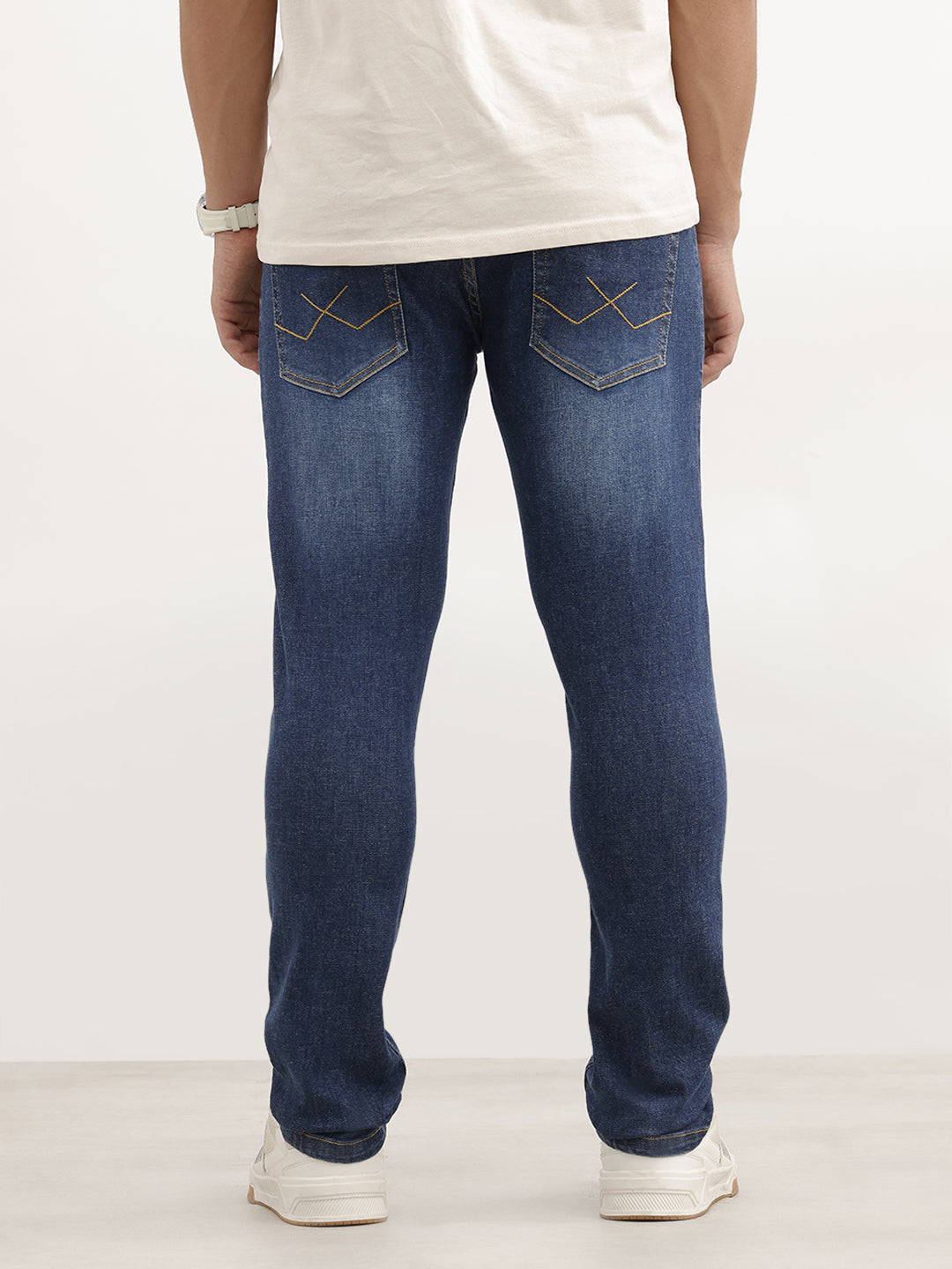 Faded Slim Fit Denim Jeans | Blue