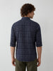 Slim Fit Double Pocket Shirt | Blue