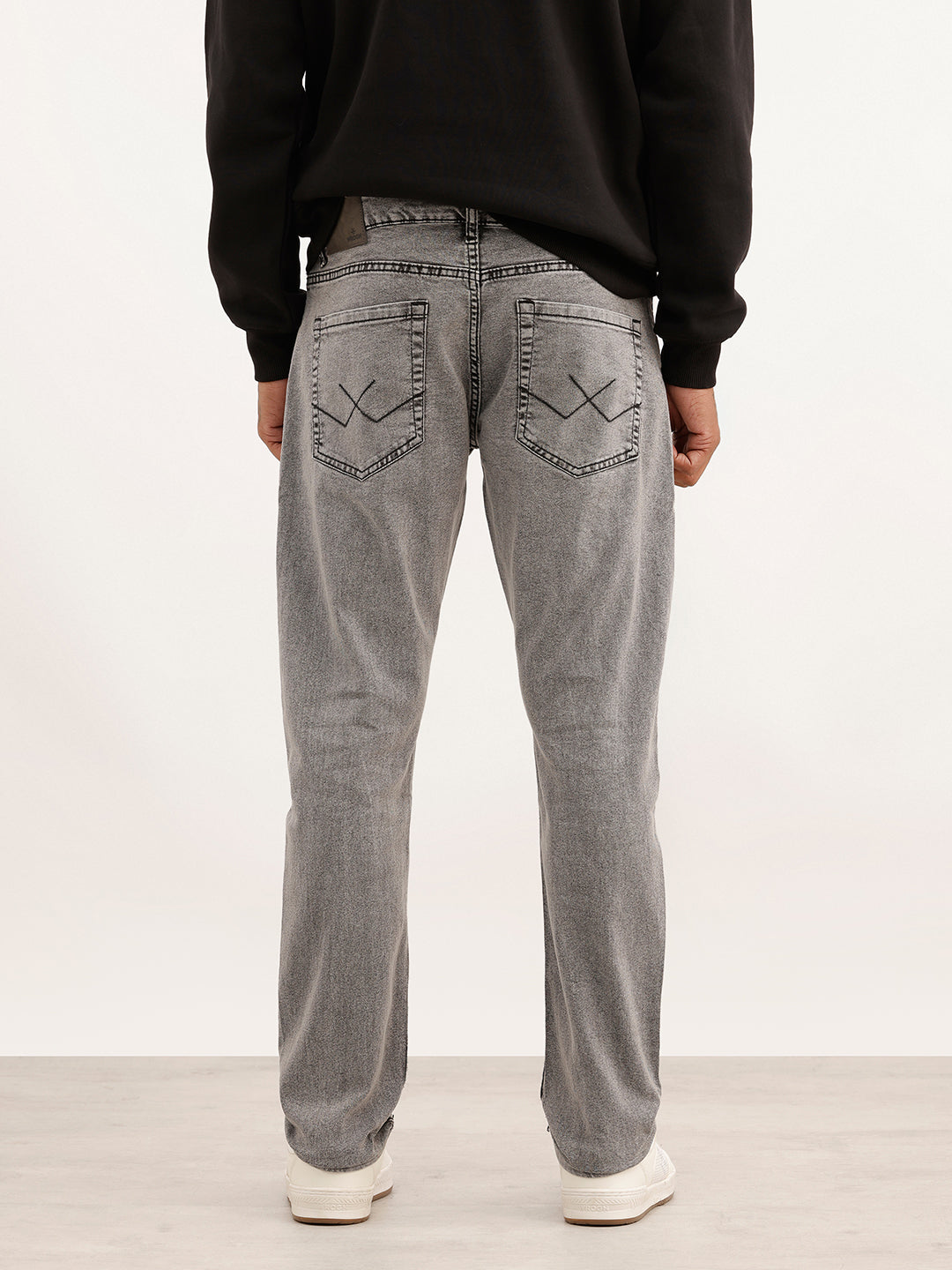 Washed Slim Fit Denim Jeans | Grey