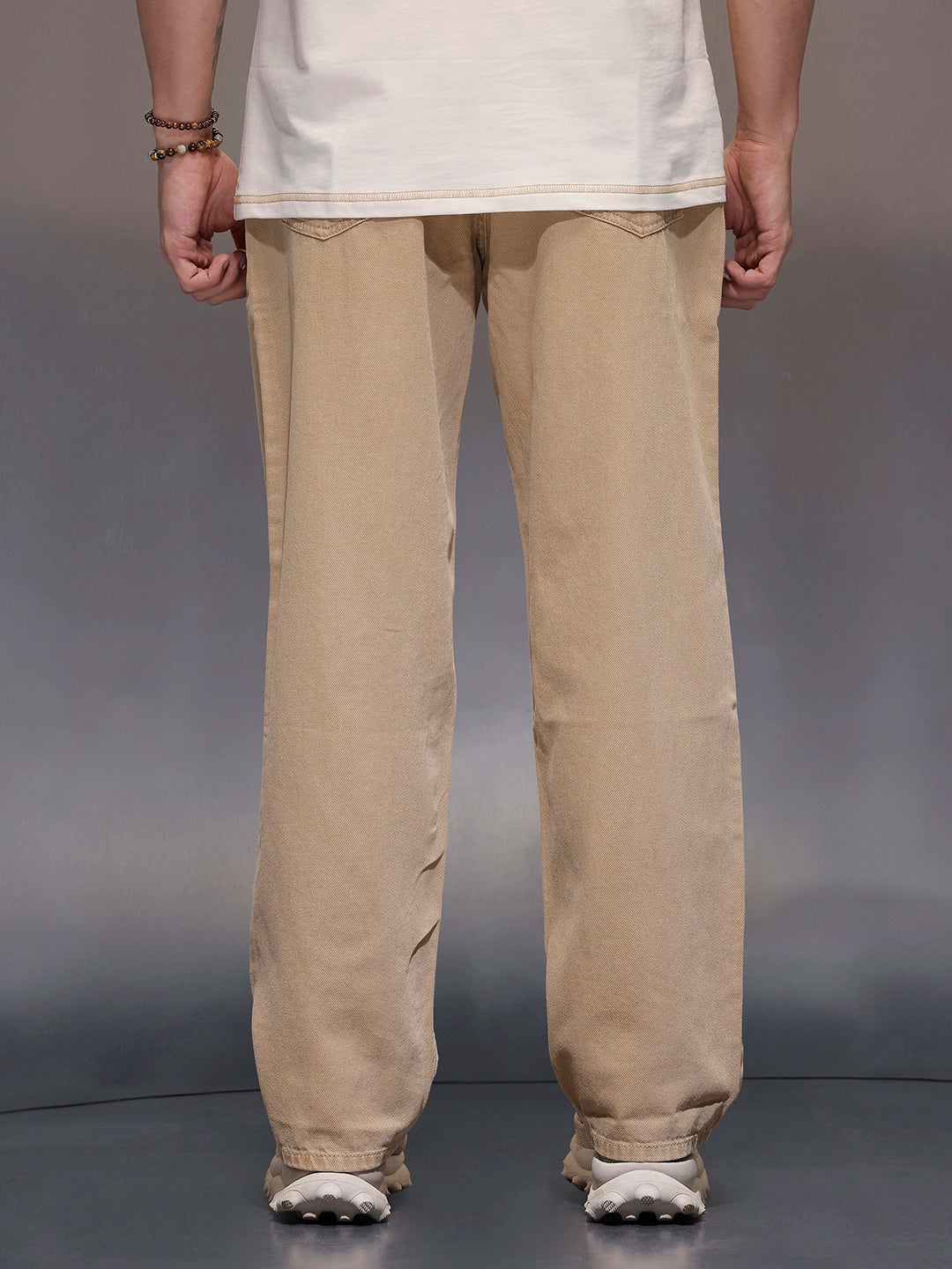 Men'sloose fit jeans | Khaki