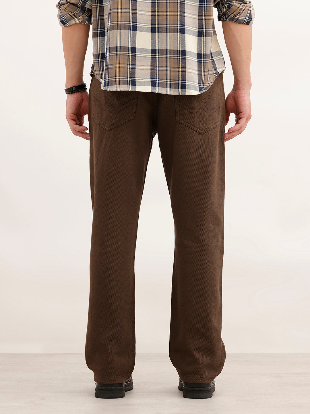 Solid Anti Fit Denim Jeans | Khaki