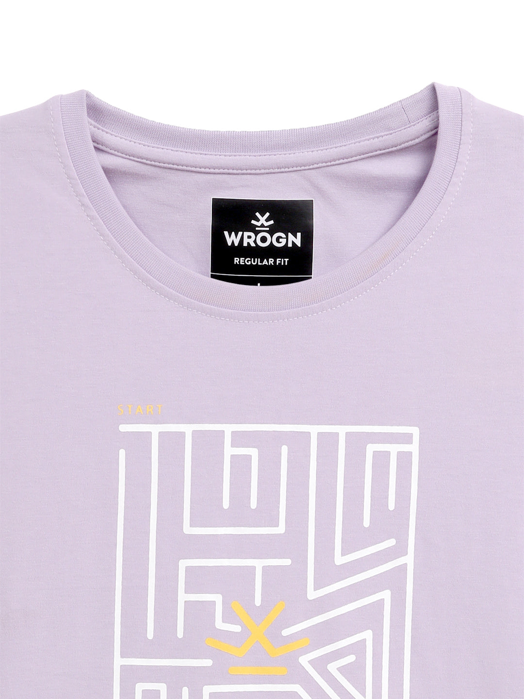 Purple Maze Printed T-Shirt