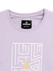 Purple Maze Printed T-Shirt