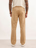 Solid Slim Fit Trousers | Khaki