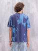 Graphic Aop Oversized T-Shirt  | Navy Blue