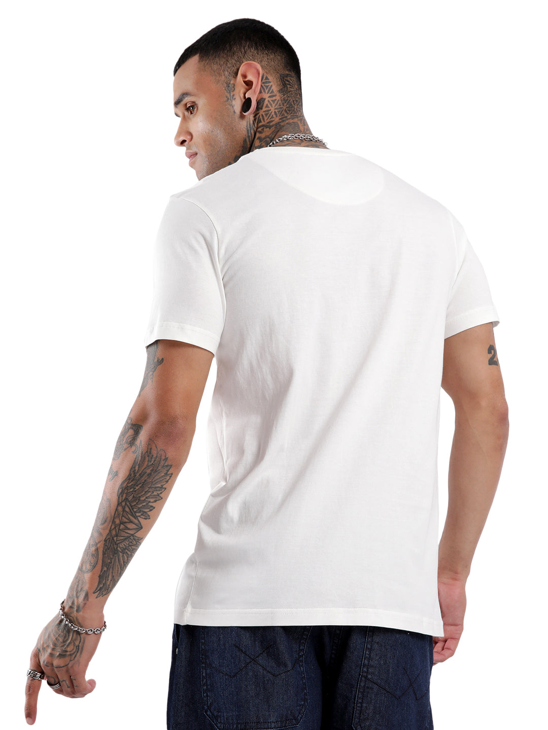 White Cards Printed T-Shirt