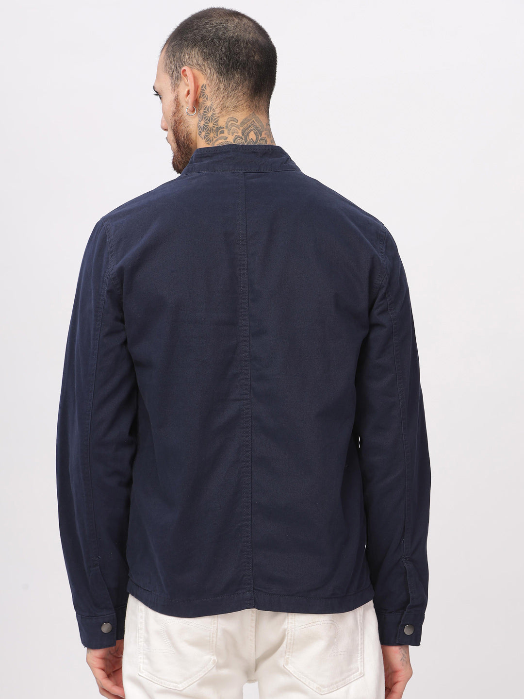 Casual Navy Bomber Jacket