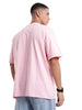 Pink No Mercy Chest Printed T-Shirt