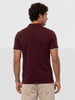 Slim Fit Contrast Sleeve Polo T-Shirt | Maroon