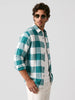 Classic Oversized Checkered Shirt | Green