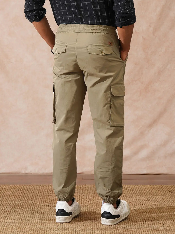 Korean Loose Fit Jogger | Olive