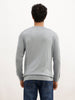 Solid Regular Fit Knitted Sweater | Grey