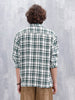 Checkered Pattern Double Pocket Oversized Fit Shirt | Green