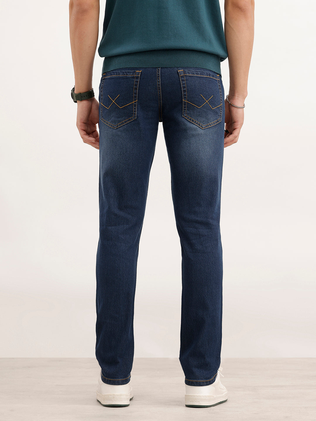Faded Slim Fit Denim Jeans  | Blue