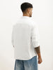 Solid Comfort Fit Full Sleeve Shirt | White