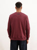 Regular Fit Placement Printed Sweatshirt | Wine