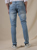 Light Blue Tapered Fit Jeans